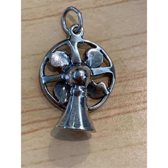 Vintage Table Fan Sterling Silver Jewelry Charm #retro - Picture 3 of 5